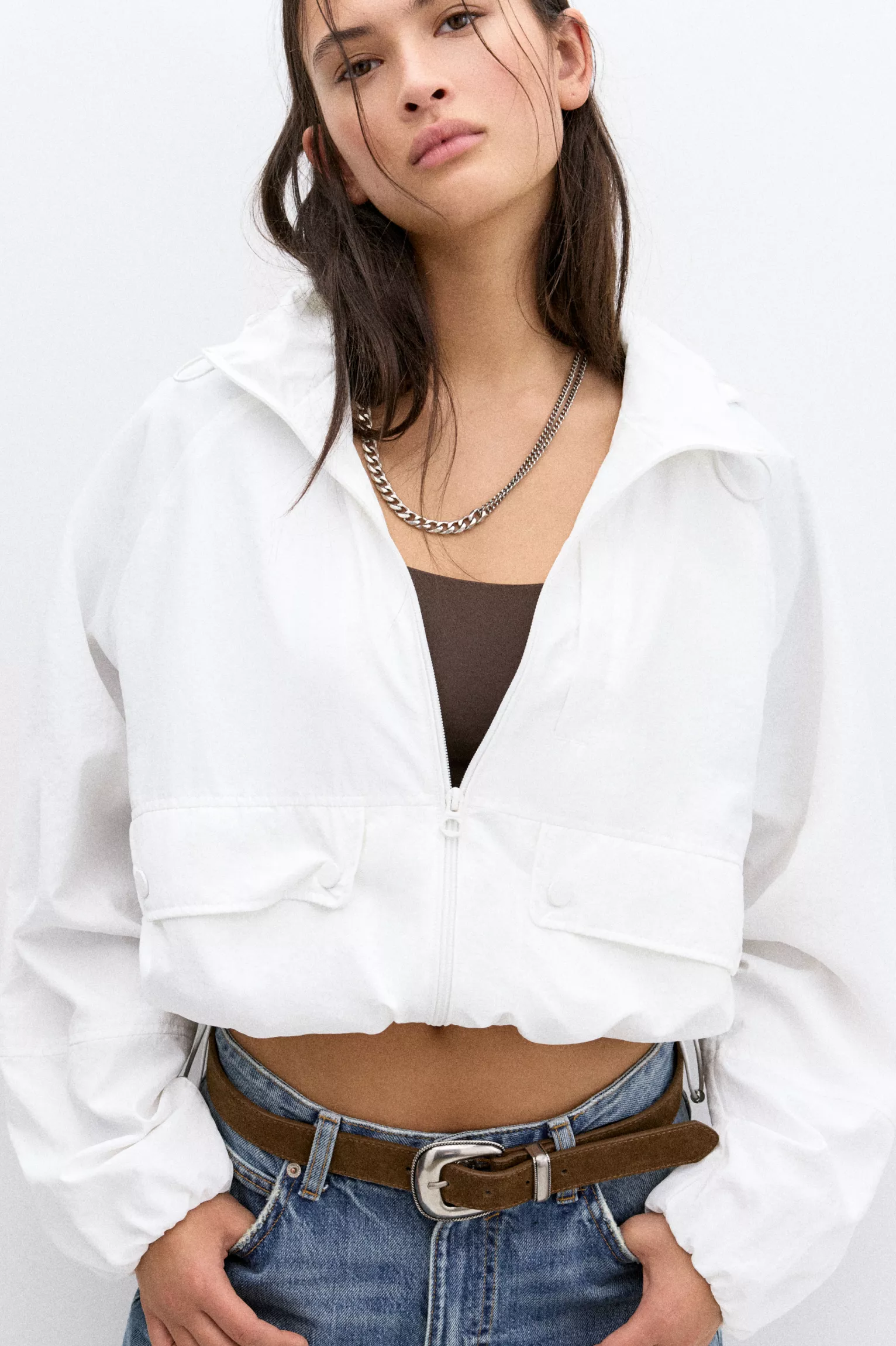 SUSD Short lightweight jacket with hood